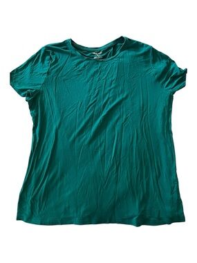 Nine West forest green Short Sleeve Scoop Neck Tee